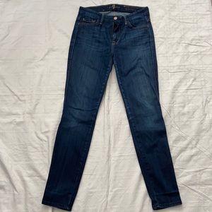 7 For All Mankind High Waist Ankle Skinny